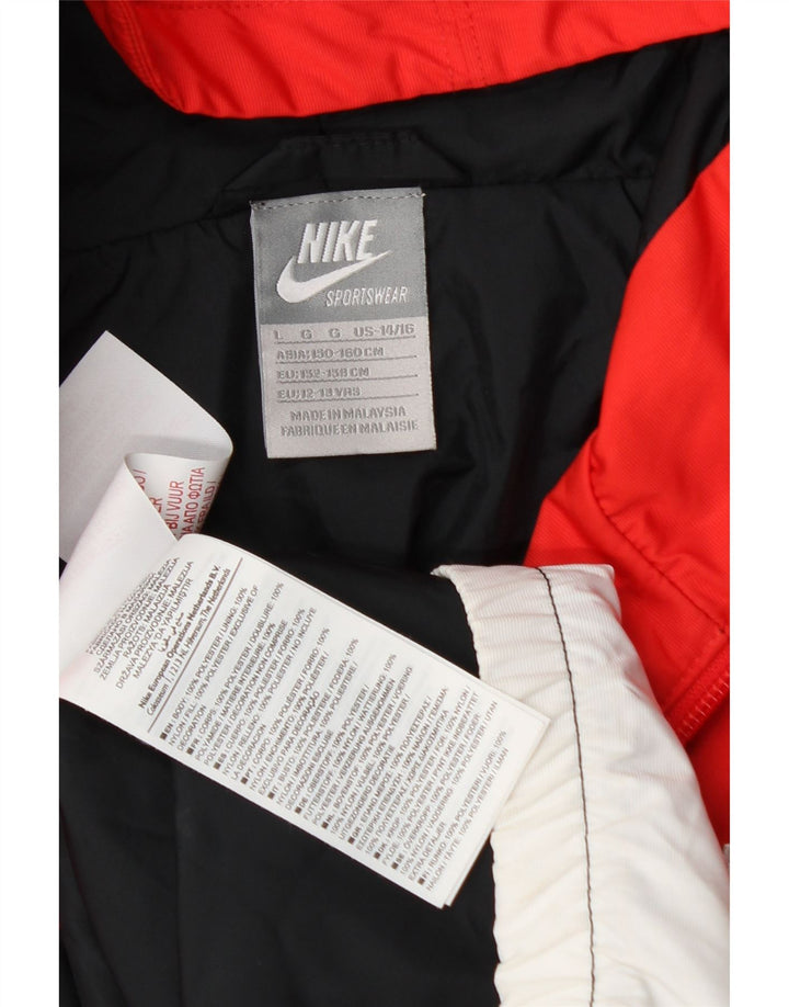 Nike Chaqueta impermeable con capucha para niños de 12 a 13 años, talla grande, multicolor