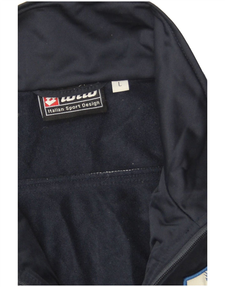 Lotto Mens Graphic Chándal Top Chaqueta Grande Azul Marino Colorblock