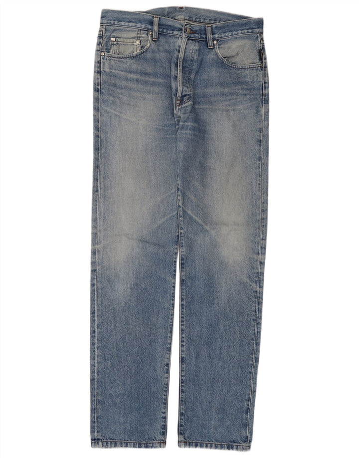 LACOSTE Vaqueros rectos para hombre W34 L34 Azul