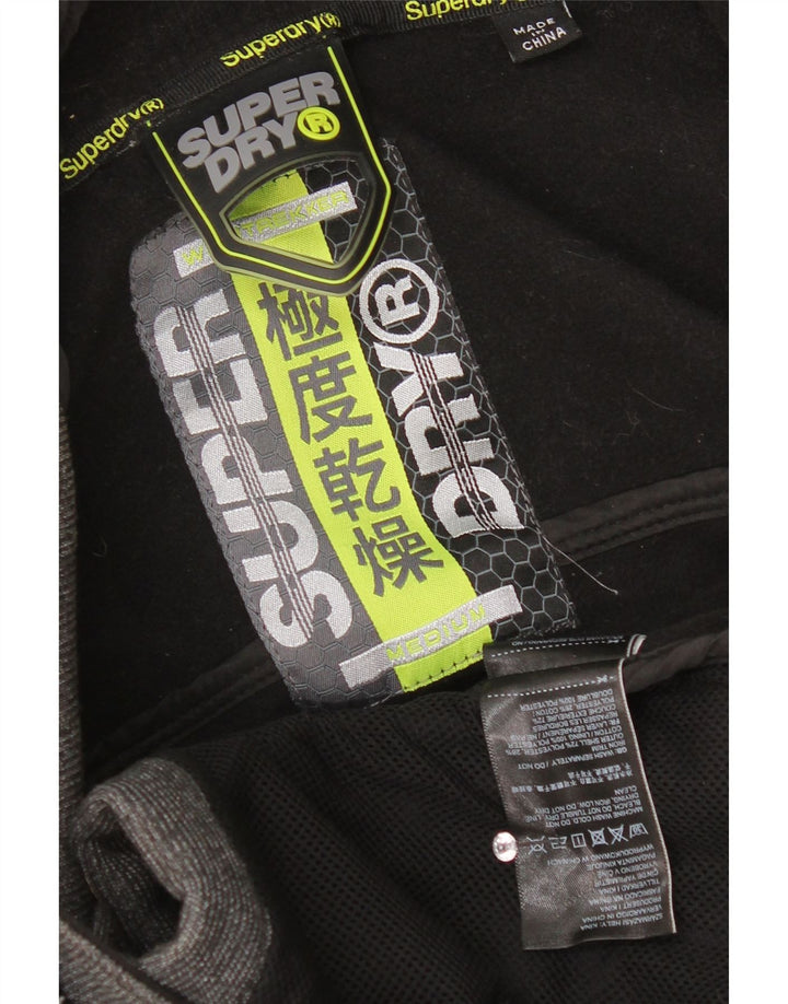 Superdry Chaqueta cortavientos con capucha para hombre ES 38 Poliéster gris medio