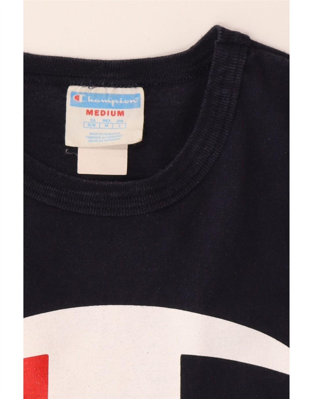 CHAMPION Camiseta gráfica para hombre Top mediano azul marino