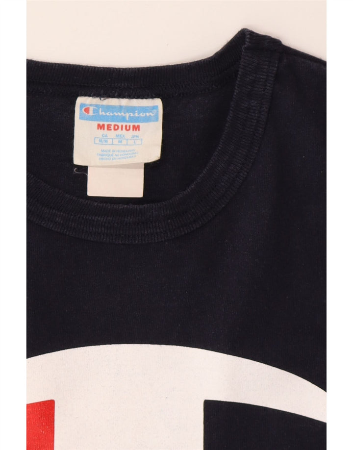 CHAMPION Camiseta gráfica para hombre Top mediano azul marino