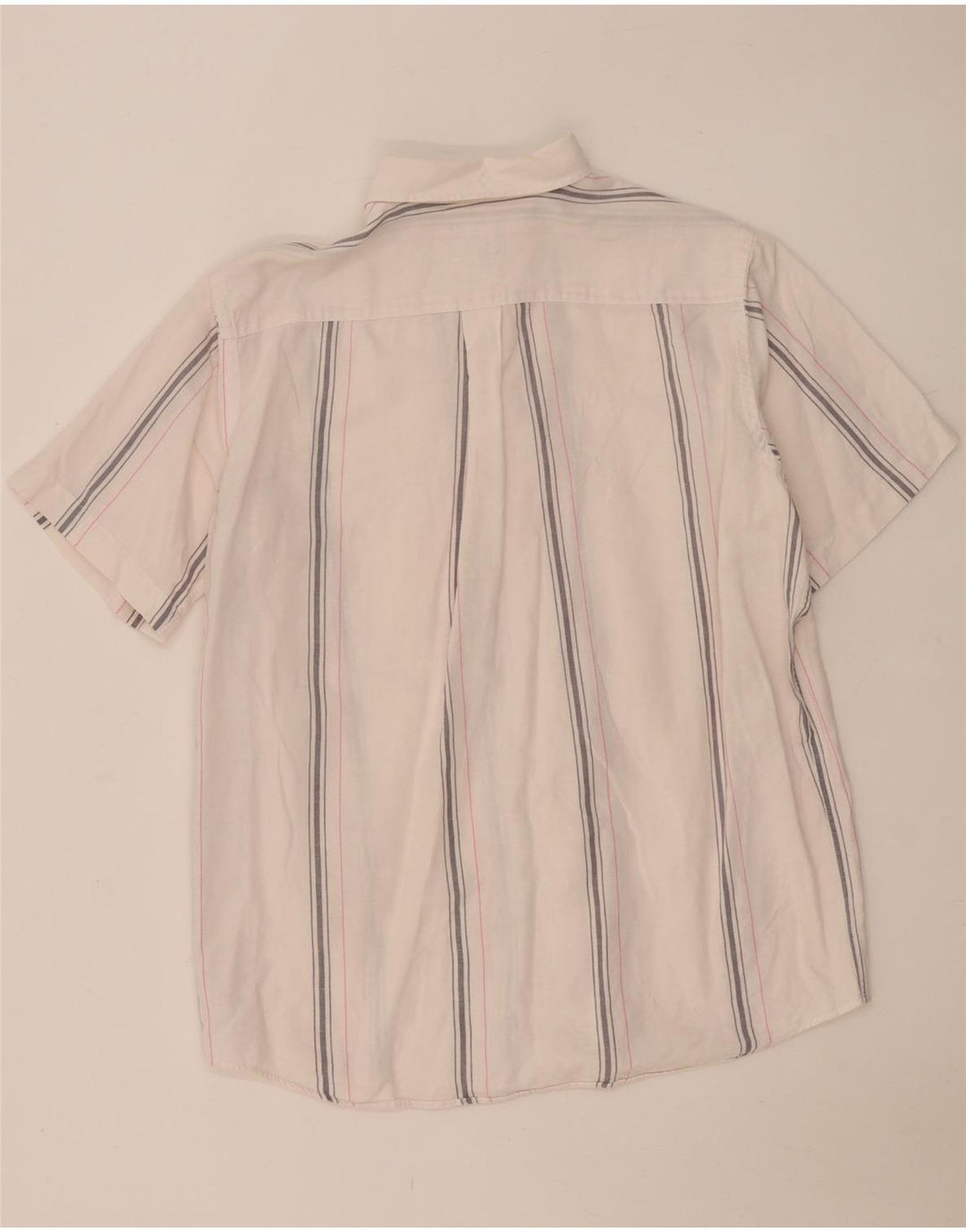 Murphy & Nye Camisa de manga corta para hombre XL Blanco Rayas