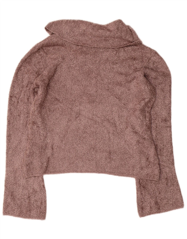 Marks & Spencer - Jersey con cuello vuelto para mujer, talla 40, viscosa marrón medio