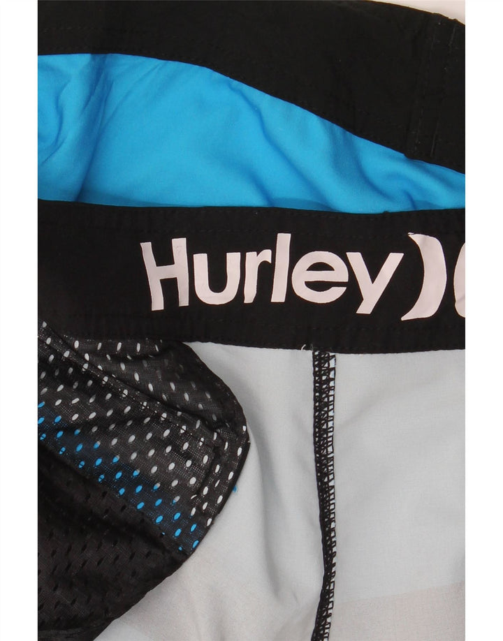 Hurley Hombre Phantom Bañador Corto Grande A Rayas Azules