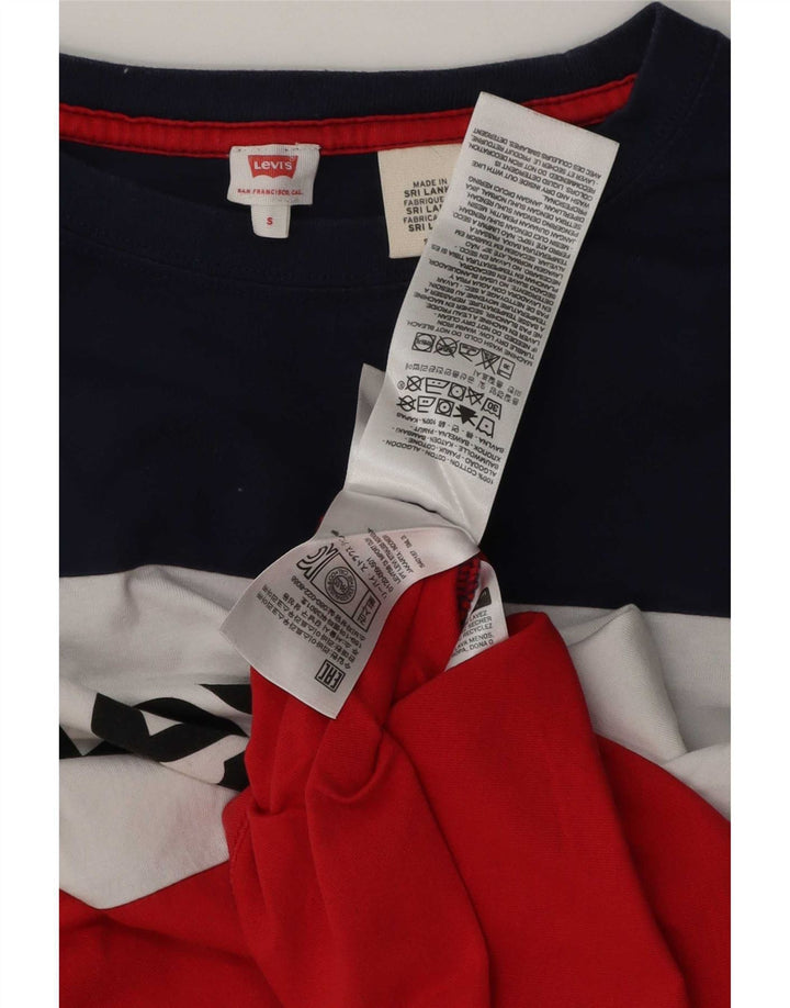 Levi's Camiseta corta con gráfico para mujer UK 10 Small Multicolor