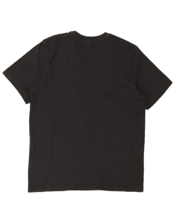 Nike Camiseta gráfica para hombre Top mediano de algodón negro