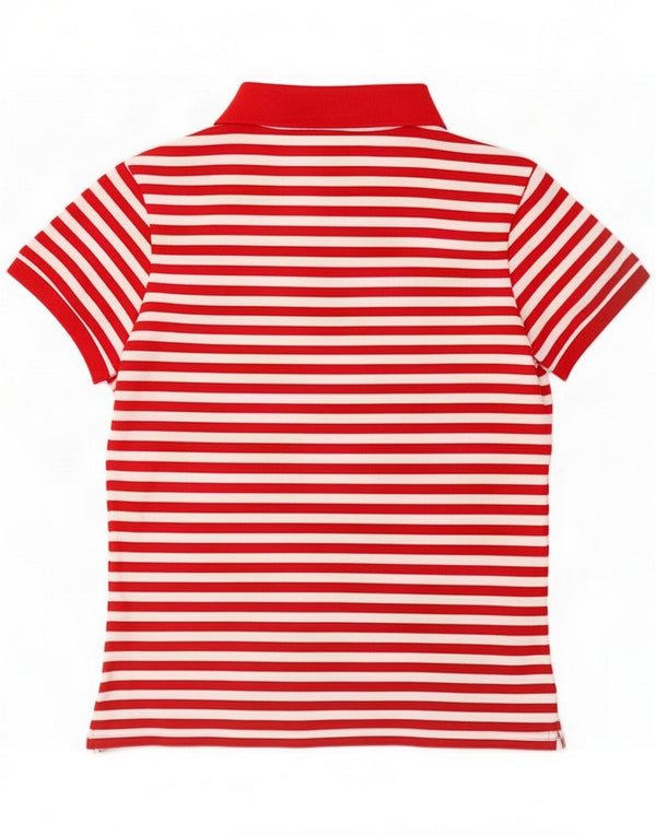 Polo Lacoste para mujer Talla 40 Algodón de rayas rojo mediano