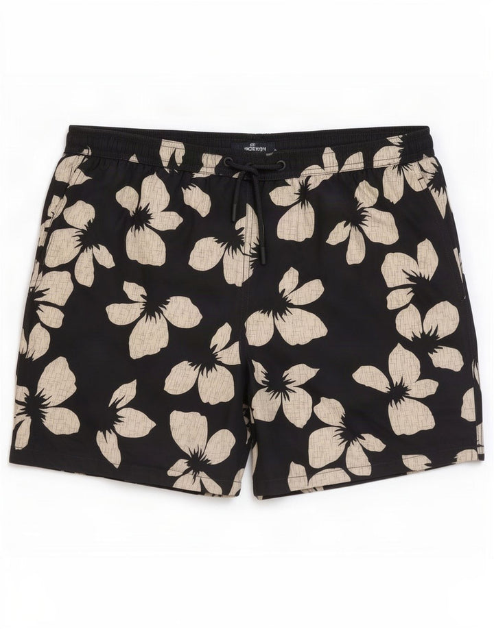 Marks & Spencer - Bañador para hombre (poliéster floral), color negro