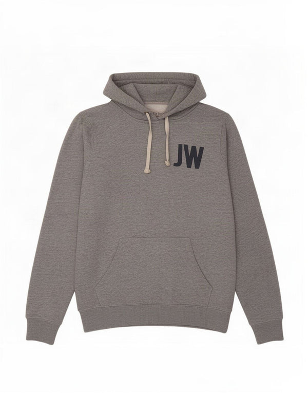 Jack Wills Sudadera con capucha gráfica para mujer UK 10 Small Grey Cotton
