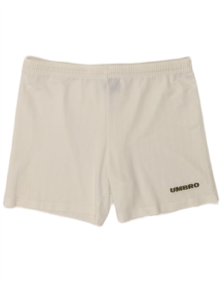 Pantalones cortos deportivos Umbro para hombre poliéster blanco grande