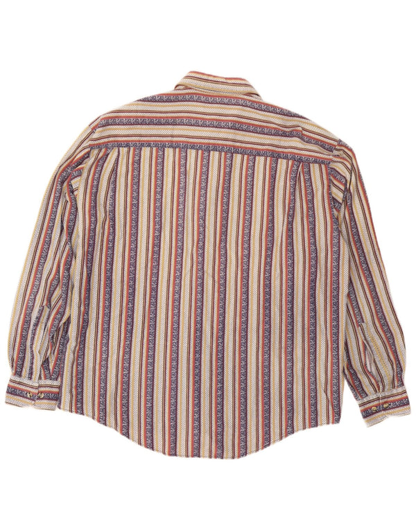 HENRY MORELL Camisa Hombre Talla 43/44 XL Rayas Multicolor