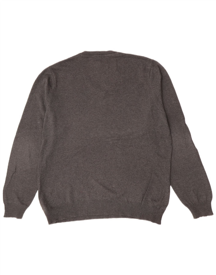 Marks & Spencer Jersey De Corte Regular Con Cuello En V Para Hombre Gris Medio Moteado