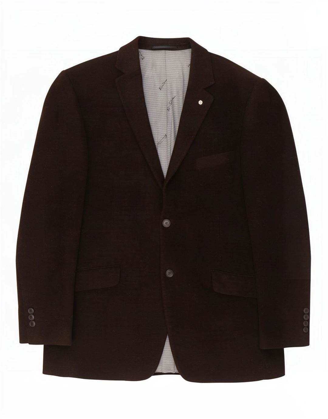 Ben Sherman Chaqueta tipo blazer de 2 botones para hombre UK 42 XL Algodón marrón