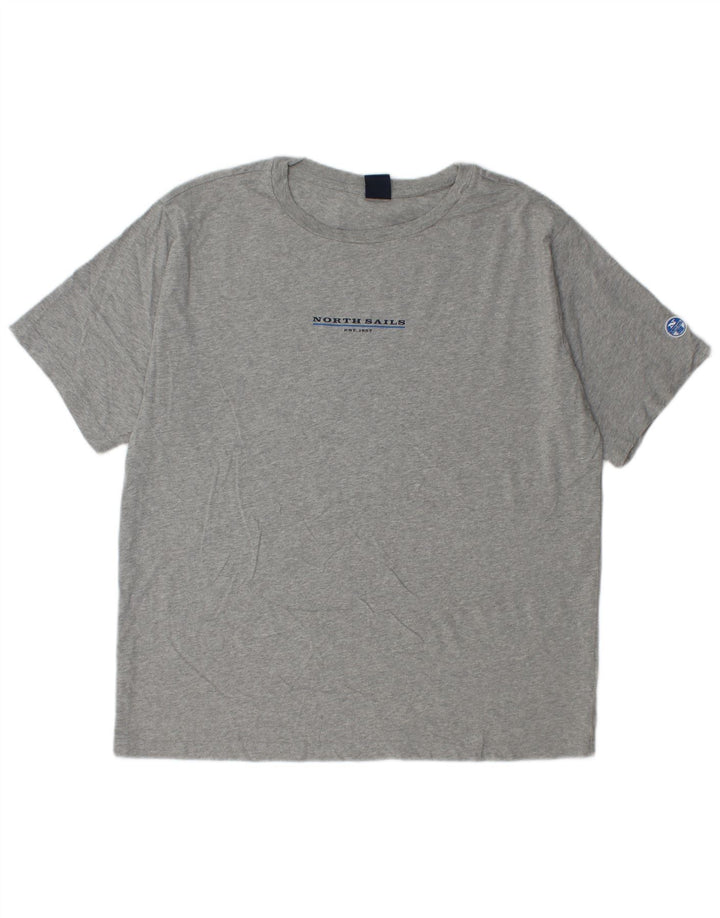 North Sails Camiseta Hombre Top XL Algodón Moteado Gris