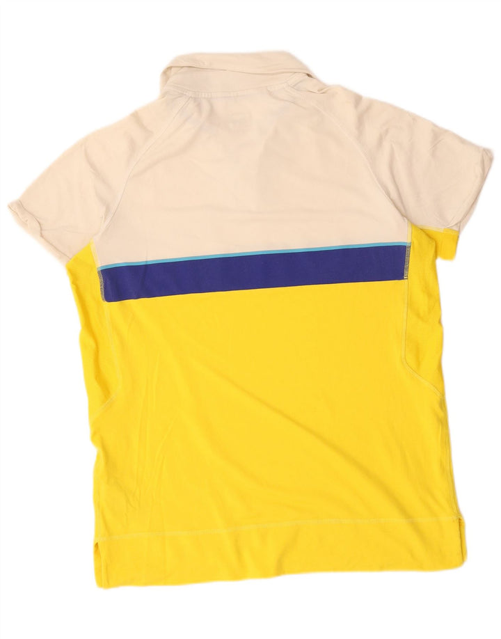 Polo Nike De nailon color block amarillo grande para hombre