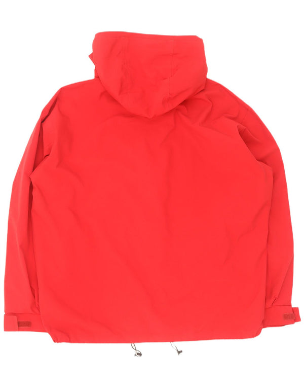 Aesse Chaqueta impermeable con capucha para hombre IT 60 5XL Rojo