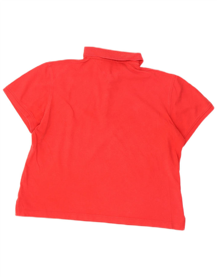 TOMMY HILFIGER Polo Mujer UK 40 XL Algodón Rojo