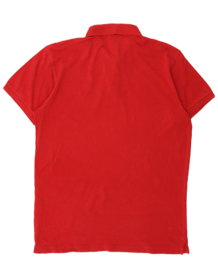 GANT Polo entallado para hombre de algodón rojo grande
