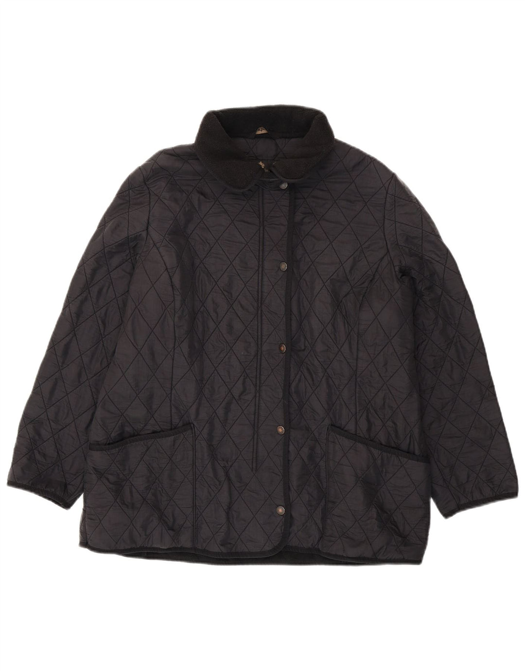 BARBOUR Chaqueta Acolchada Mujer UK 20 2XL Poliamida Negra