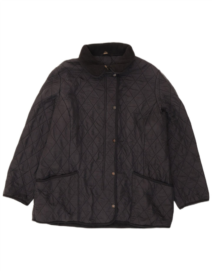 BARBOUR Chaqueta Acolchada Mujer UK 20 2XL Poliamida Negra