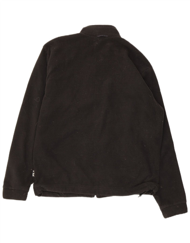 FILA Chaqueta polar para hombre UK 40 Large Poliéster negro