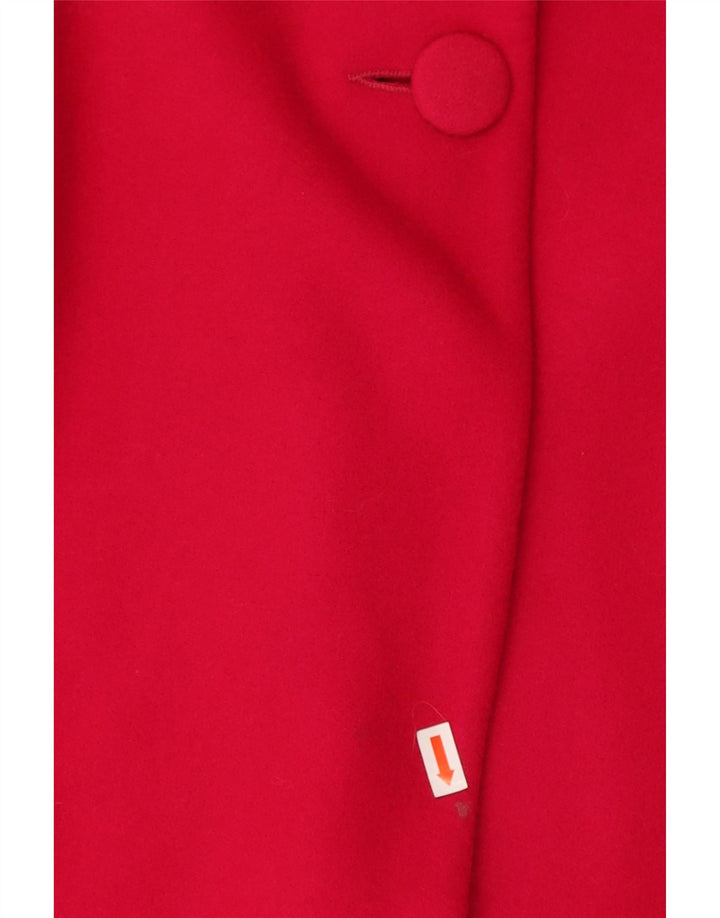 NAF NAF Womens Overcoat IT 40 Small Red Wool