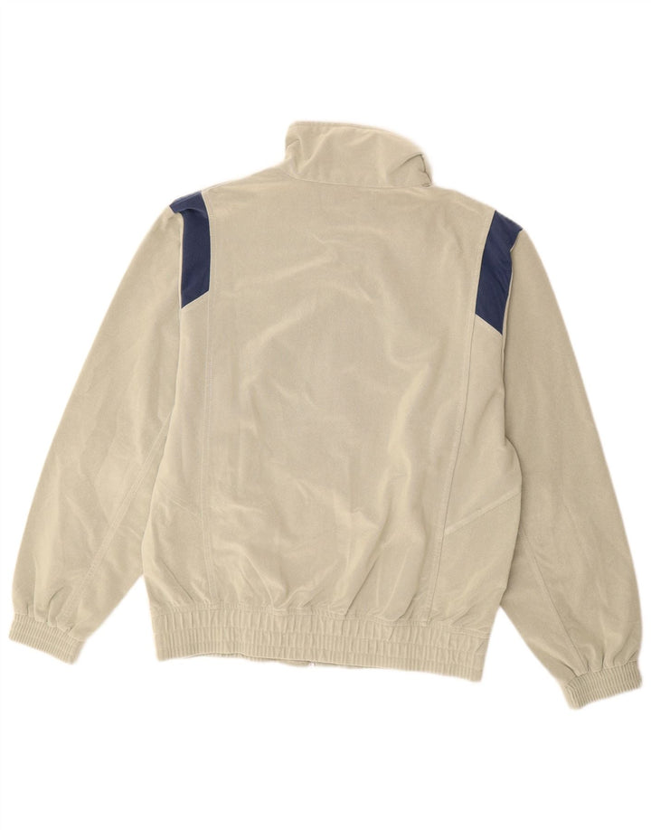 KAPPA Hombre Chándal Top Chaqueta Small Beige Colorblock Poliéster