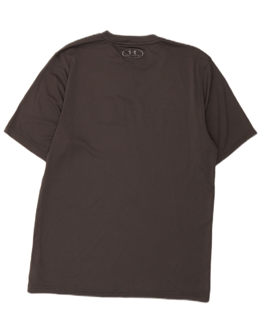 Under Armour Camiseta con gráfico Heat Gear para hombre, camiseta pequeña de poliéster gris