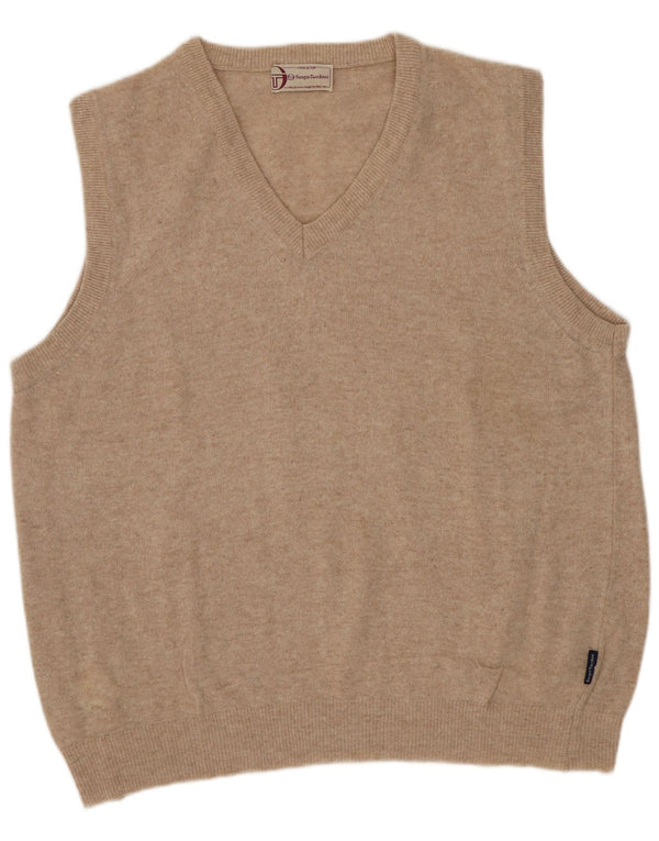 Sergio Tacchini Hombre Chaleco Tank Top Medium Beige