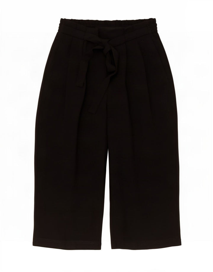 Zara Mujer Pantalones Capri Pequeño W27 L21 Negro