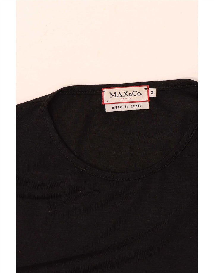 Max & Co. Camiseta sin mangas para mujer UK 8 Small Black