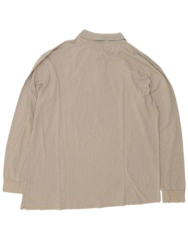 Kappa Polo De Manga Larga Regular Fit para Hombre 2XL Algodón Caqui
