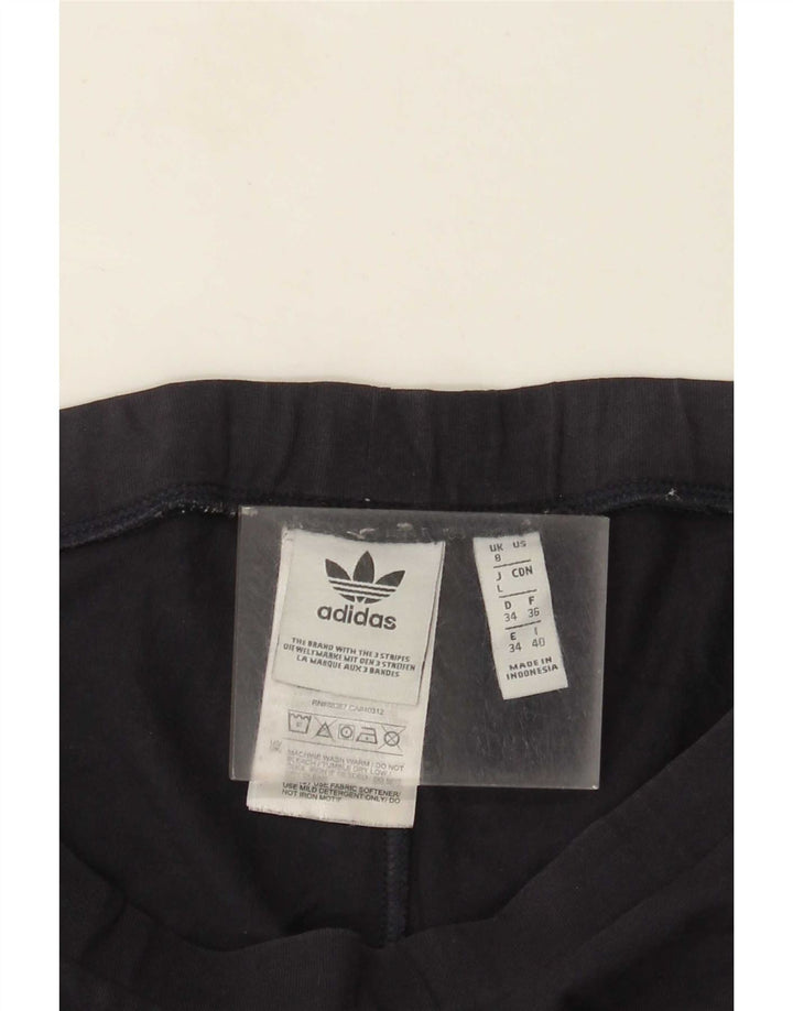 Adidas Leggings para mujer Reino Unido 8 Pequeño Azul Marino Algodón