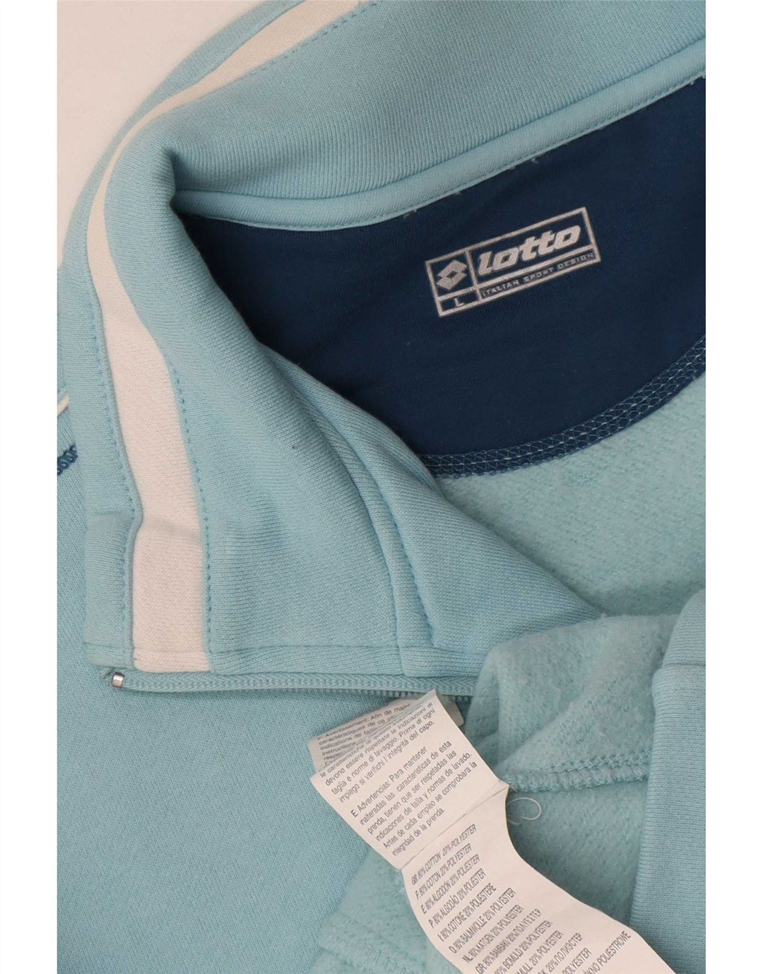 Lotto Chaqueta de Chándal para Mujer UK 46 Grande Algodón Azul