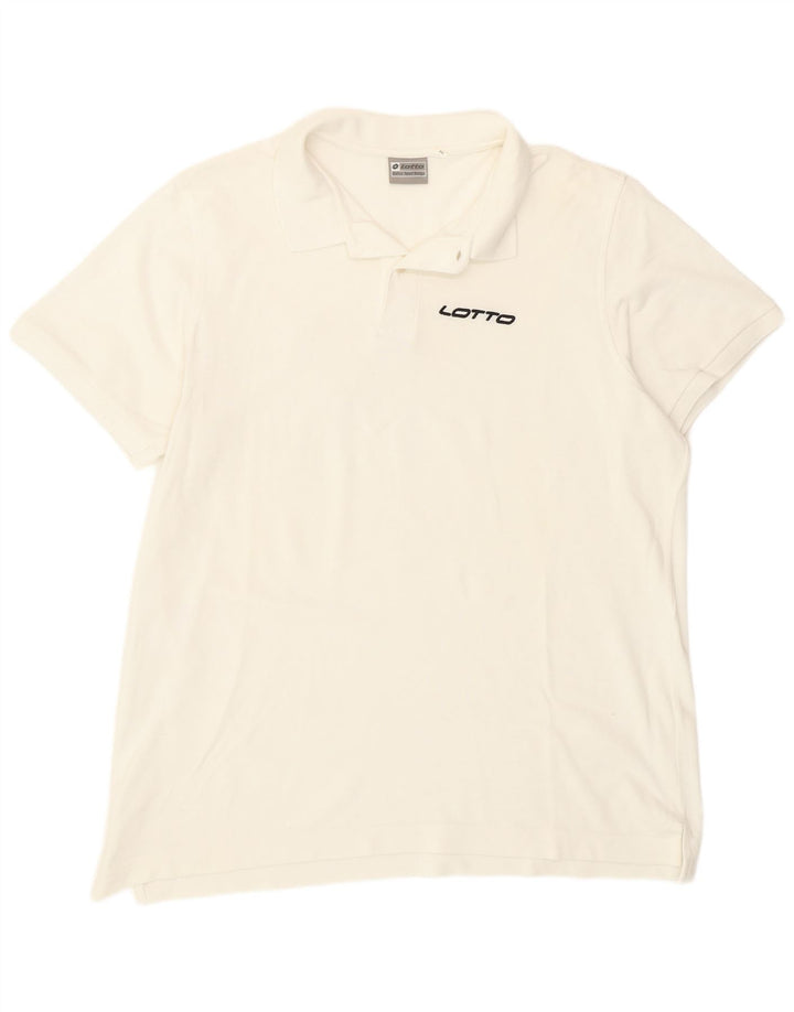 Polo Lotto Hombre 2XL Blanco