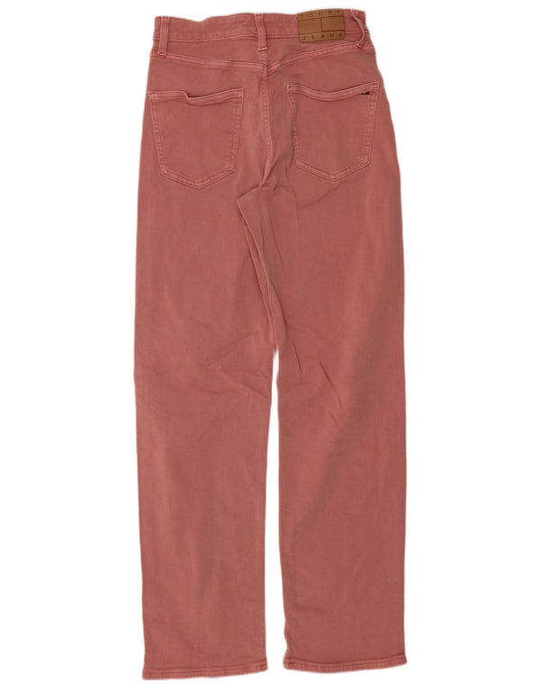 Vaqueros Rectos Tommy Hilfiger Mujer W28 L29 Algodón Rosa