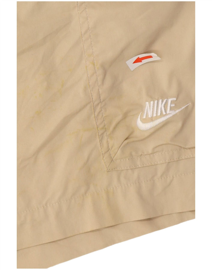 Pantalones cortos tipo cargo Nike para hombre mediano W34 algodón beige