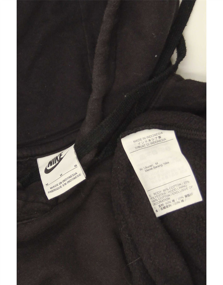 Nike - Sudadera con capucha para hombre (algodón negro mediano)