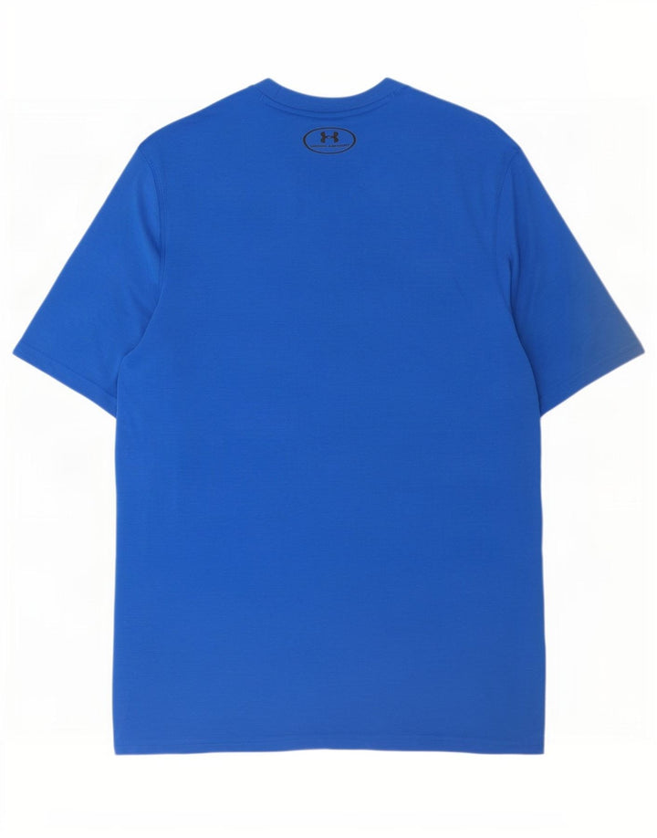 Under Armour Hombre Heat Gear Camiseta Top Poliéster Azul Medio