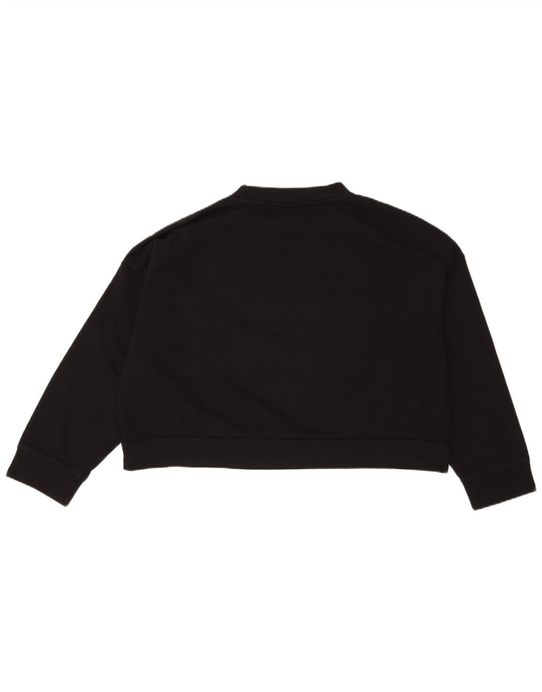 ELLESSE Sudadera con gráfico recortado de gran tamaño para mujer UK 44 Mediano Negro
