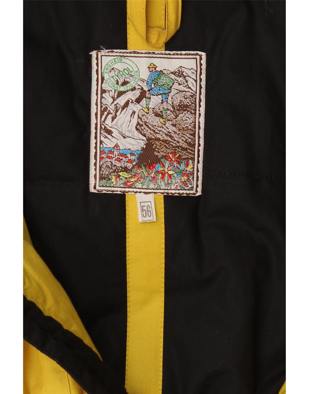 VINTAGE Chaqueta utilitaria de gran tamaño para hombre IT 56 3XL Algodón amarillo