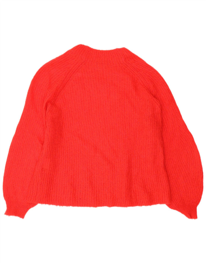 Max & Co. Suéter tipo jersey con cuello redondo para mujer, talla 46, color rojo
