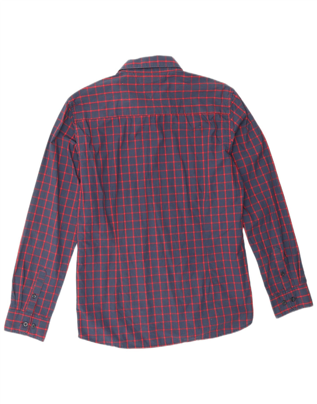 TOMMY HILFIGER Camisa Niño 15-16 Años Azul Marino Cuadros Algodón