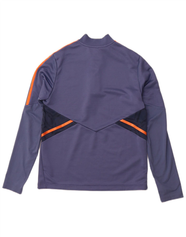 ADIDAS Chicos Manchester United Jersey Chándal Top 13-14 Años Azul