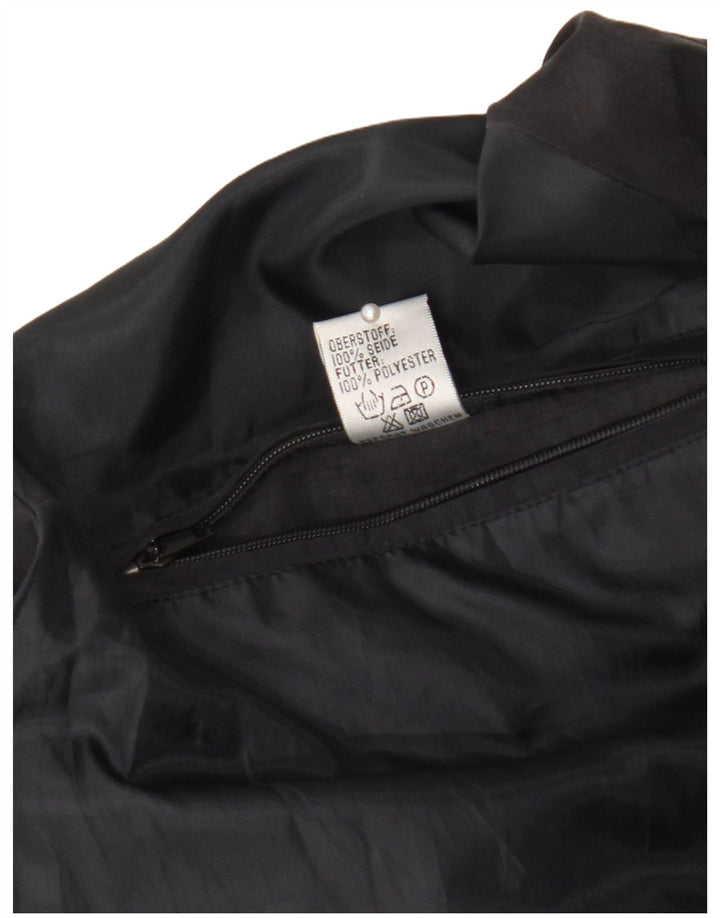 Chaqueta bomber vintage para hombre IT 48/50 Seda geométrica multicolor mediana