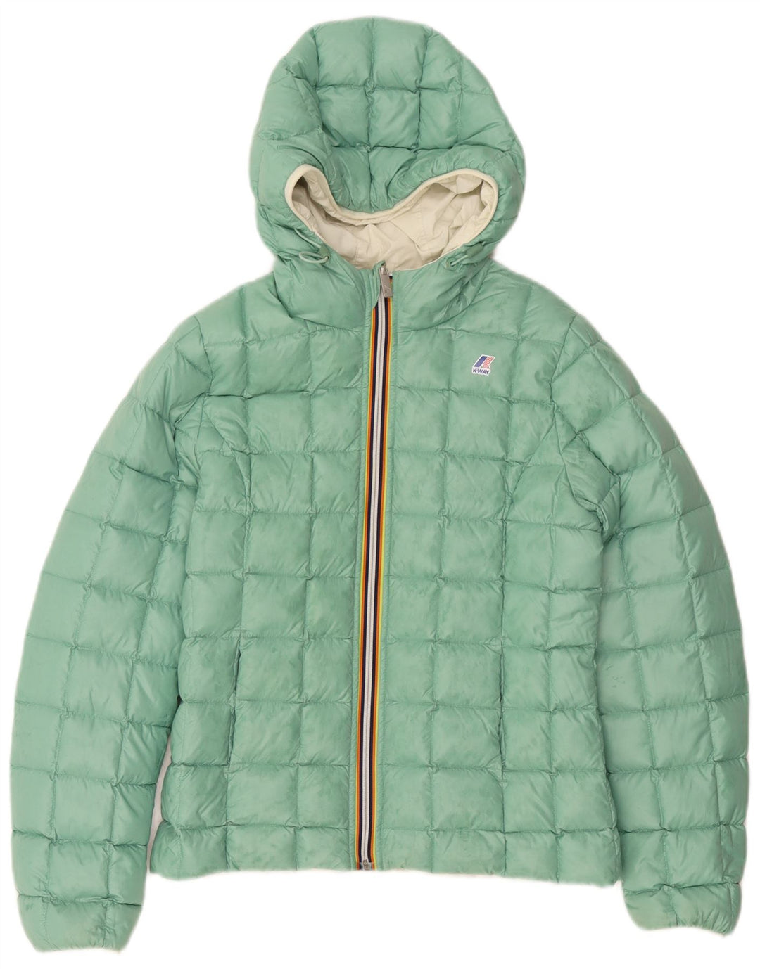K-Way Chaqueta Acolchada Reversible Con Capucha Niña 11-12 Años Blanco Roto Poliamida
