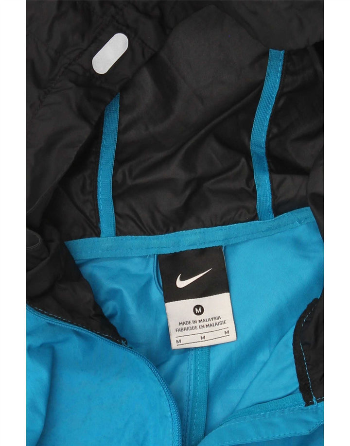 Nike - Chaqueta de chándal con capucha para mujer, talla 40, color azul mediano