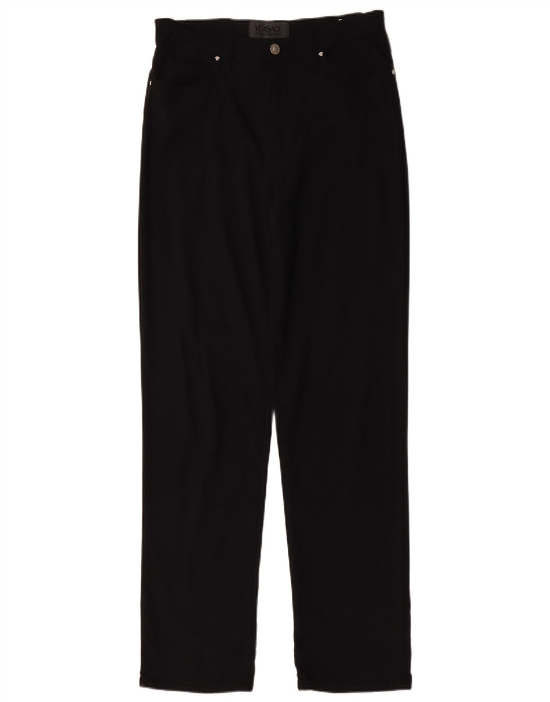Versace Pantalón Casual Recto W32 L31 Poliamida Negro