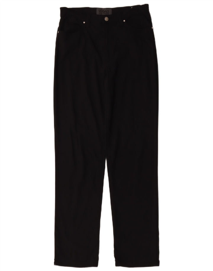 Versace Pantalón Casual Recto W32 L31 Poliamida Negro
